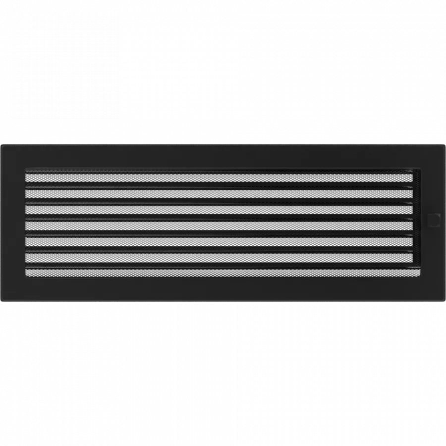 Mriežka 17x49 čierna s klapkou