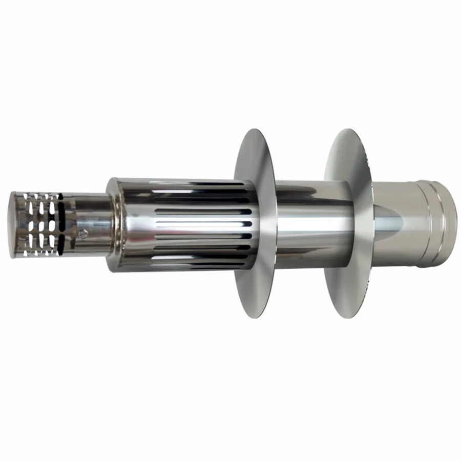 Ukončenie vývodu spalín - horizontálne Ø130/200mm, 0,75m