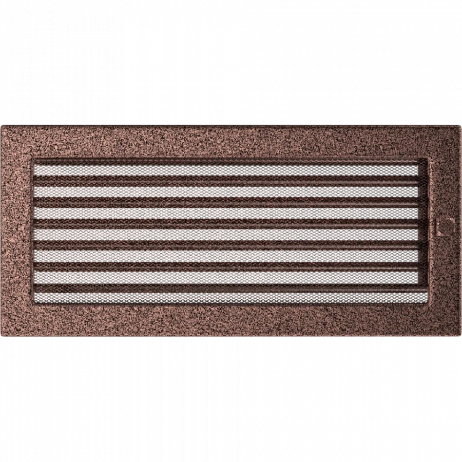 Mriežka 17x37 medená s klapkou