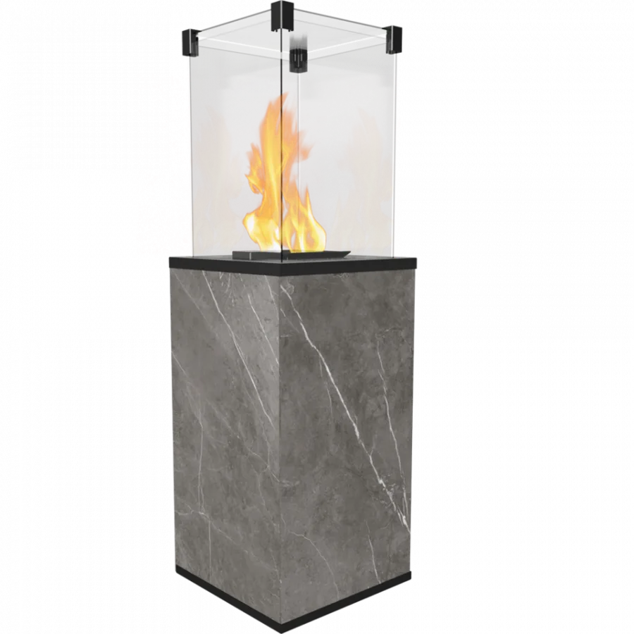 Plynový ohrievač PATIO - povrchová úprava NATURALI PIETRA GREY - manuálne ovládanie