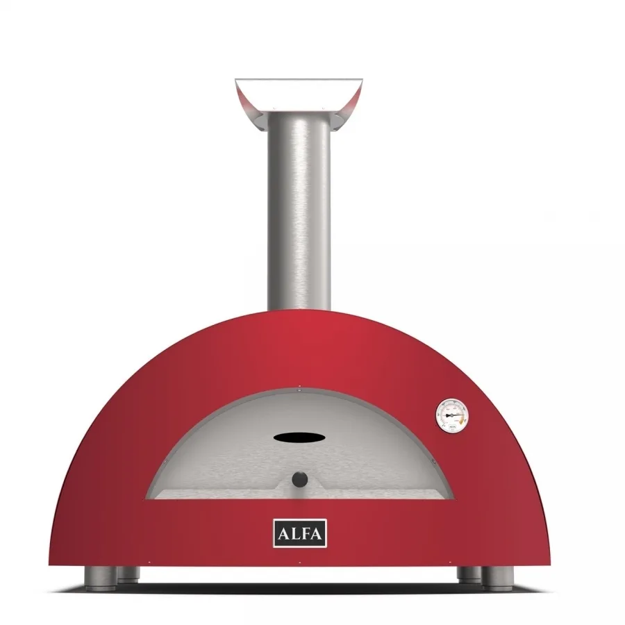Pizza pec MODERNO 2 na drevo - antique red