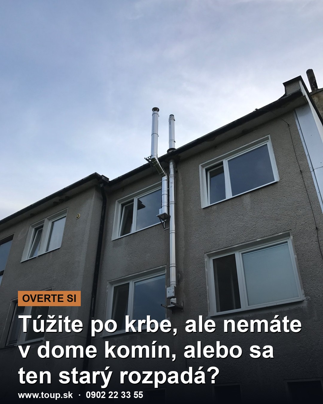 Nerezový komín na fasádu: Krb bez búrania a starostí